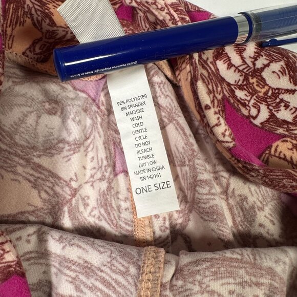 LuLaRoe Pastries Croissants Donuts Leggings Unicorn RARE HTF LLR New One Size OS - Picture 4 of 6